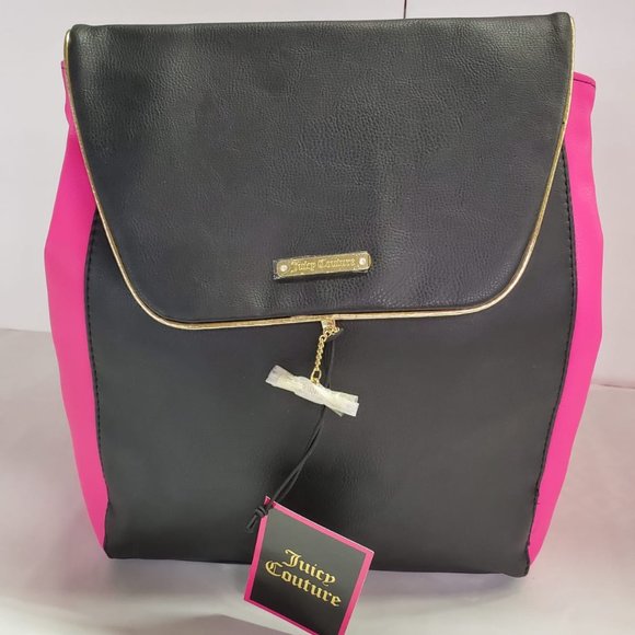 JUICY COUTURE LADIES BLACK/PINK BACKPACK